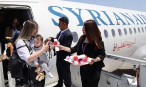 Reception of travelers at Damascus International Airport during Eid al-Adha – June 6, 2025 (General Directorate of Civil Aviation)