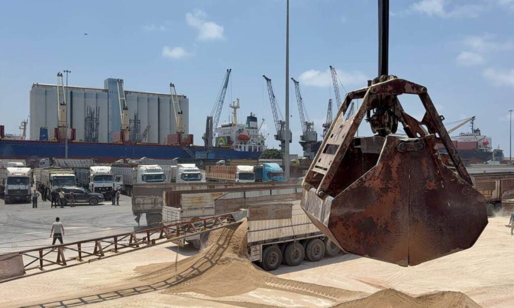 Loading two ships with phosphate at the Port of Tartus bound for Romania and Turkey – June 12, 2025 (Tartus Governorate)