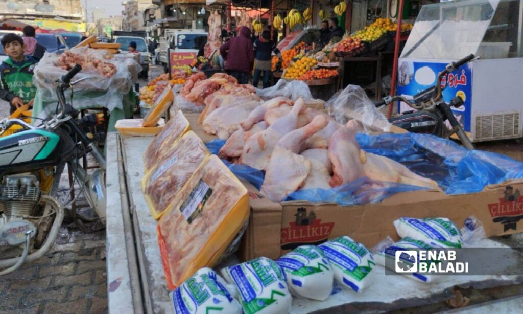 A chicken shop in Idlib city – June 2025 (Enab Baladi/Samah Alloush)