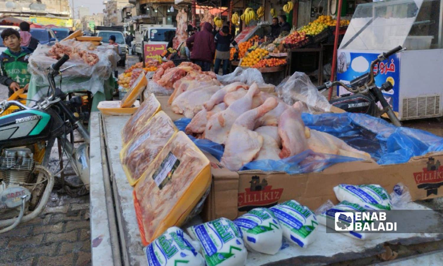 A chicken shop in Idlib city – June 2025 (Enab Baladi/Samah Alloush)