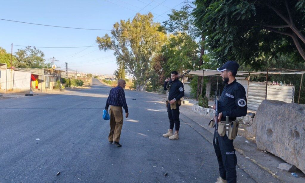 Members of Syria’s Internal Security Forces in the countryside of Suwayda – July 14, 2025 (Syrian Ministry of Interior)
