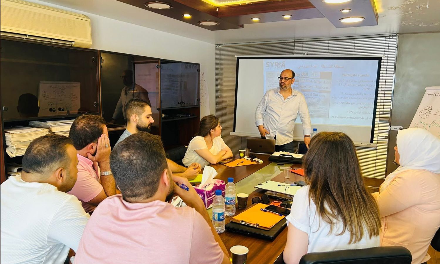“Syria Indicator” Launches Second Investigative Journalism Training in Damascus – July 6, 2025 (Syria Indicator / Facebook)
