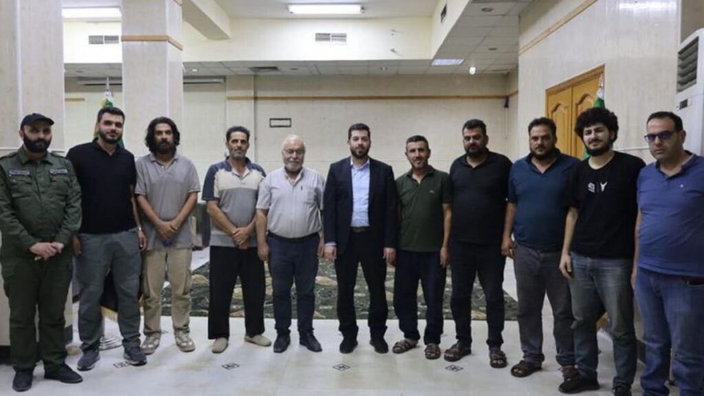 Internal Security Forces free kidnapped aid workers in Daraa – August 12, 2025 (Syrian Ministry of Interior)