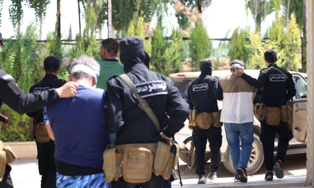 Illustrative: Internal Security Forces raid a drug manufacturing site in Homs – 30 June 2025 (Ministry of Interior)