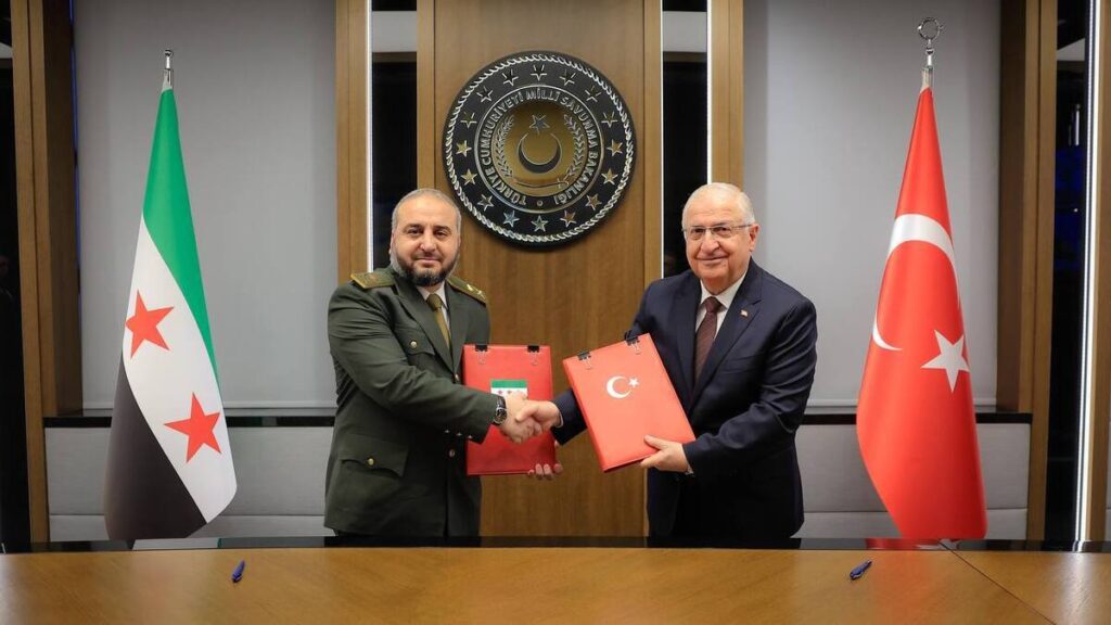 Military cooperation agreement reflects Turkey's continued will to support Syria in “fighting terrorism” – August 14, 2025 (Syrian Ministry of Defense)