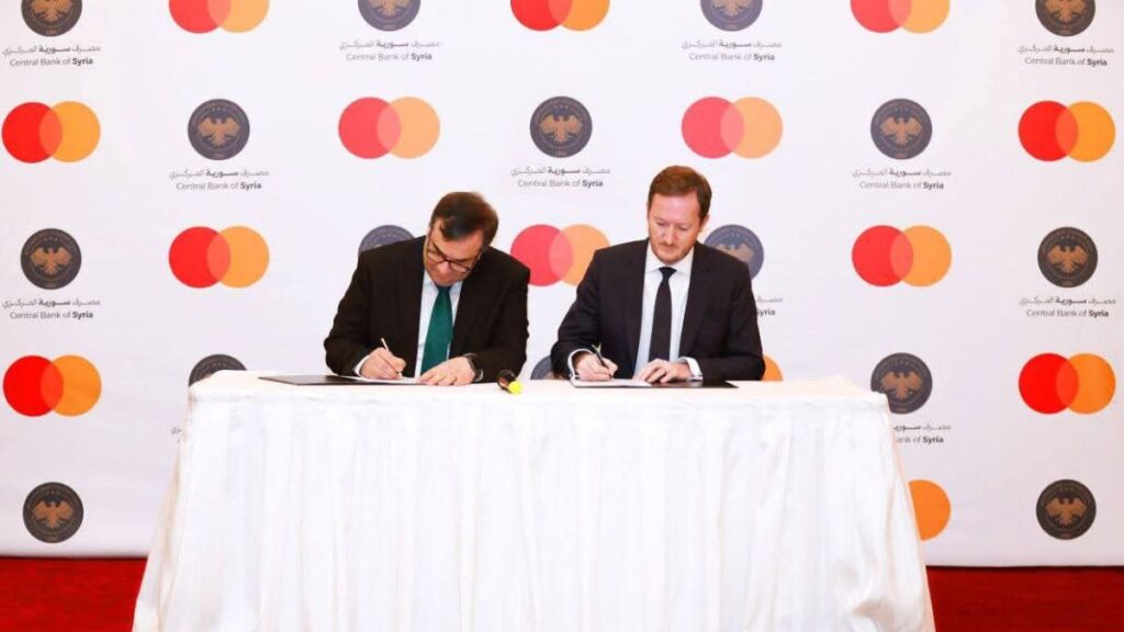 Central Bank of Syria, Mastercard sign MoU to develop digital payments
