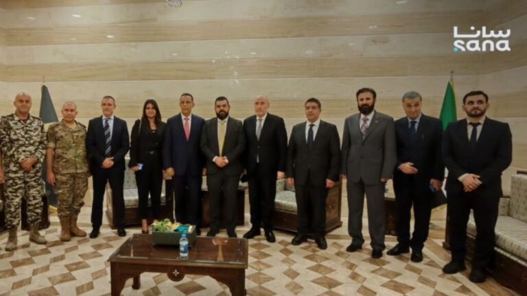 Meeting between Syrian and Lebanese judicial and security committees in Damascus, September 8, 2025 (SANA)