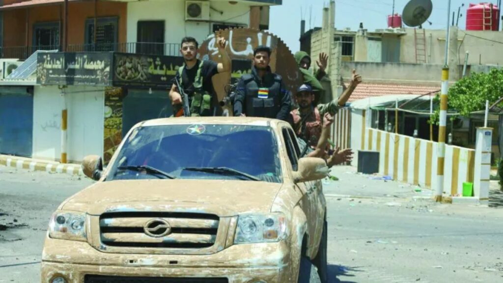 Local factions affiliated with Sheikh Hikmat al-Hijri in As-Suwayda (southern Syria), July 21, 2025 (AFP).