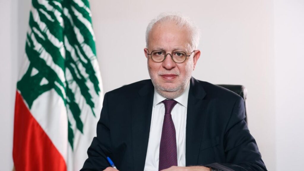Lebanese Justice Minister Adel Nassar (Kataeb Party/X)