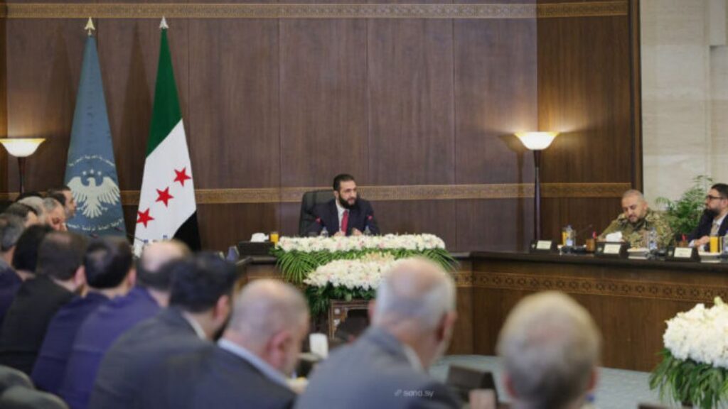 Transitional President al-Sharaa Chairs Government Meeting to Review Ministries’ Performance