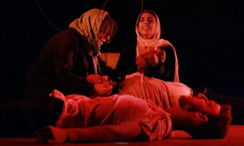 Scene from the play “Memory of Detention,” September 6, 2025 (SANA)