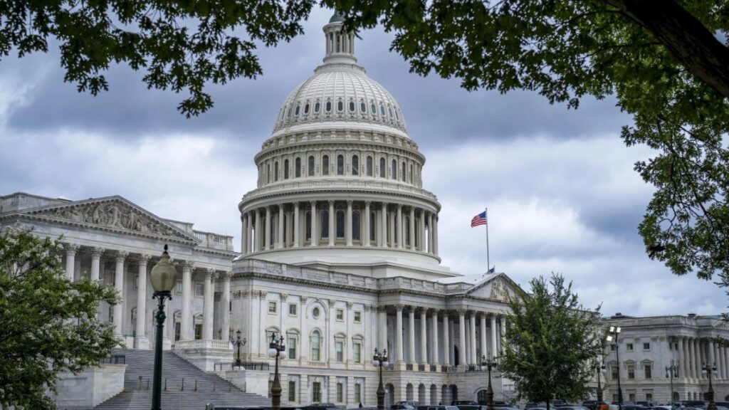The U.S. Capitol building housing the Senate and the House of Representatives – July 15, 2025 (Associated Press)