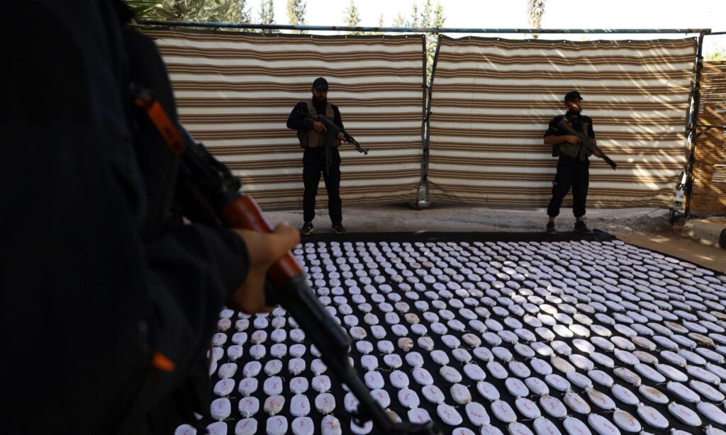 The Anti-Narcotics Directorate in Daraa (southern Syria) discovers quantities of narcotics in the governorate - September 17, 2025 (Syrian Ministry of Interior).