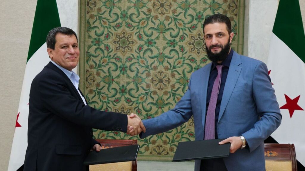Al-Sharaa Meets Mazloum Abdi in Damascus
