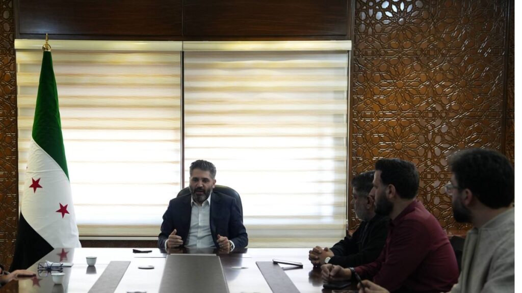 Syrian Culture Minister Mohammad Saleh meets with the Writers Union to discuss the union’s situation and problems, 19 November 2025 (Ministry of Culture)