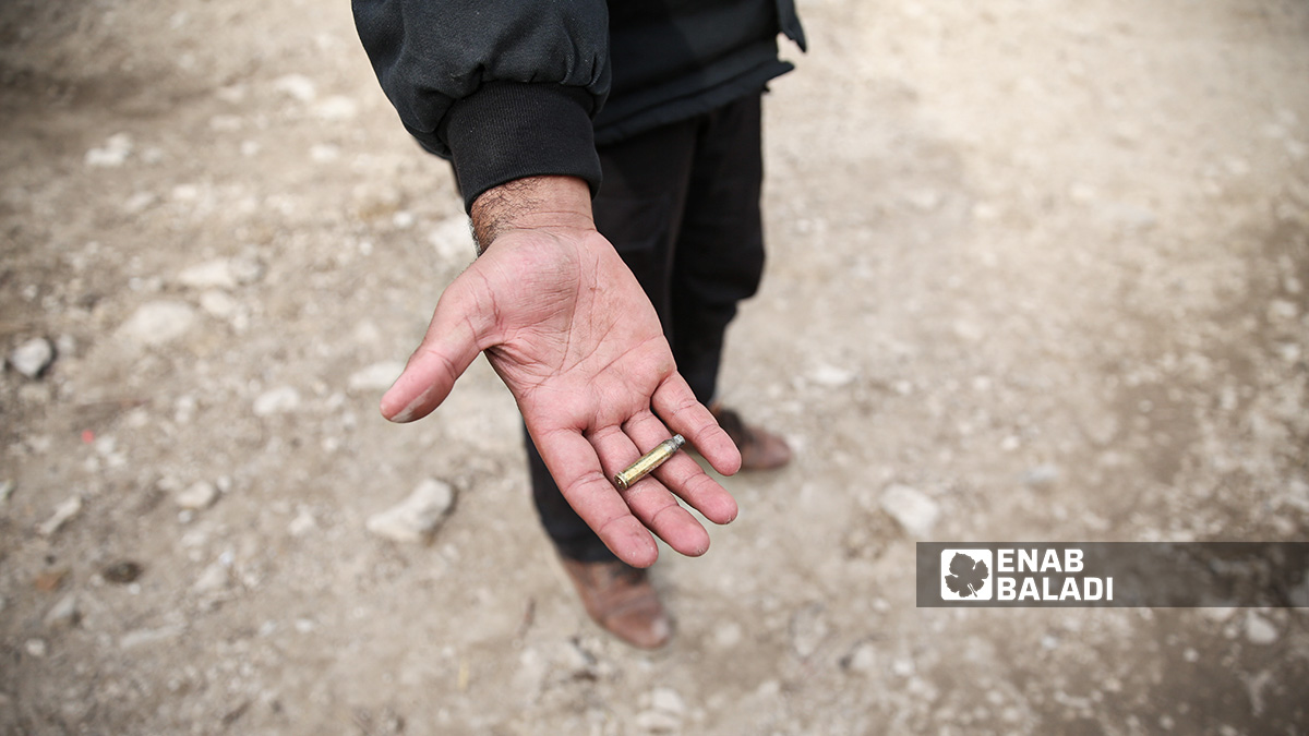 Bullets fired by the Israeli army in the town of Beit Jinn (southwestern rural Damascus, near the occupied Syrian Golan Heights), (Enab Baladi/Noor Hamza)