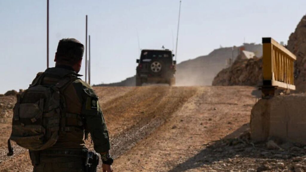 Israeli army soldiers on the Syrian side of Mount Hermon, 13 August 2025 (Israeli army)