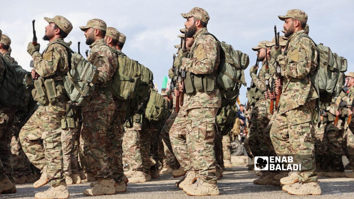 A military march in Tartus on the occasion of Liberation Day, 8 December 2025 (Enab Baladi/ Shaaban Shamieh )