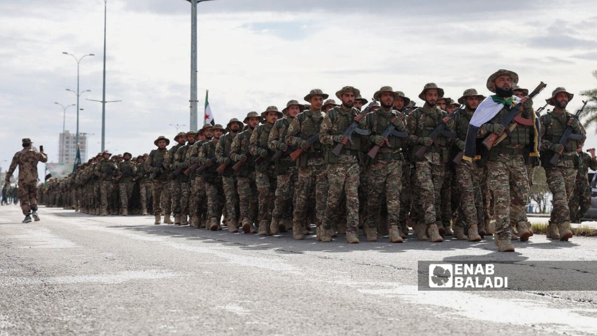 A military march in Tartus on the occasion of Liberation Day, 8 December 2025 (Enab Baladi/ Shaaban Shamieh )