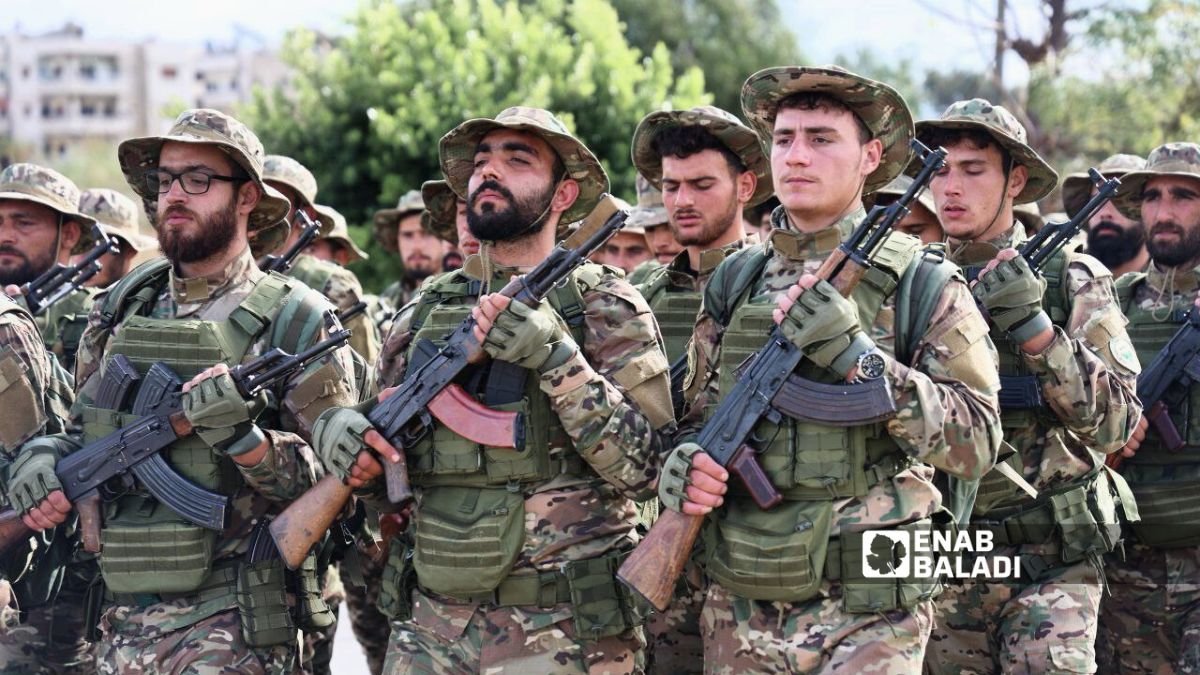 A military march in Tartus on the occasion of Liberation Day, 8 December 2025 (Enab Baladi/ Shaaban Shamieh )