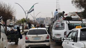 Syrian families arrive in the city of Raqqa after leaving Lebanon due to military tensions, March 14, 2026 (Enab Baladi/Ahmad al-Humaidi) Syrian families arrive in the city of Raqqa after leaving Lebanon due to military tensions, March 14, 2026 (Enab Baladi/Ahmad al-Humaidi)