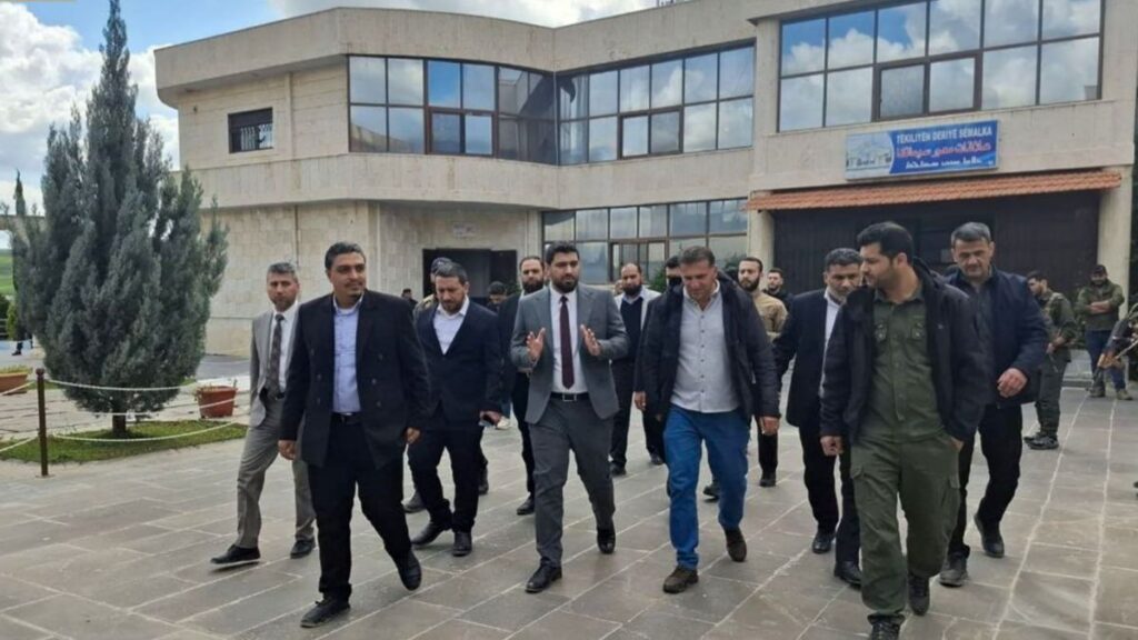 A delegation from Syria’s General Authority for Land and Sea Ports inspected the Semalka border crossing in al-Hasakah governorate on March 31, 2026. (Syria’s General Authority for Land and Sea Ports)