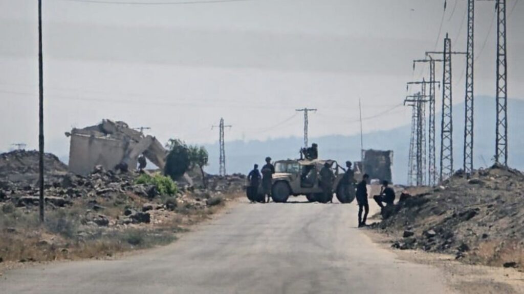 The Israeli army carries out an incursion in the Quneitra countryside, April 11, 2026. (SANA)