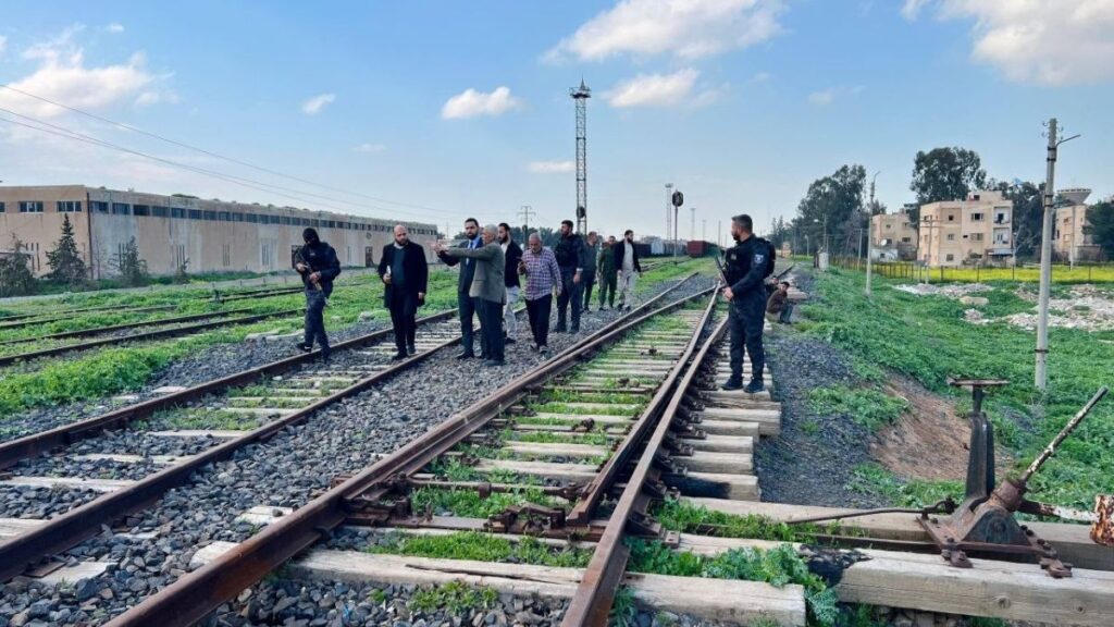 The Syrian General Establishment for Railways discusses reactivating rail services in al-Hasakah, April 13, 2026. (Ministry of Transport)
