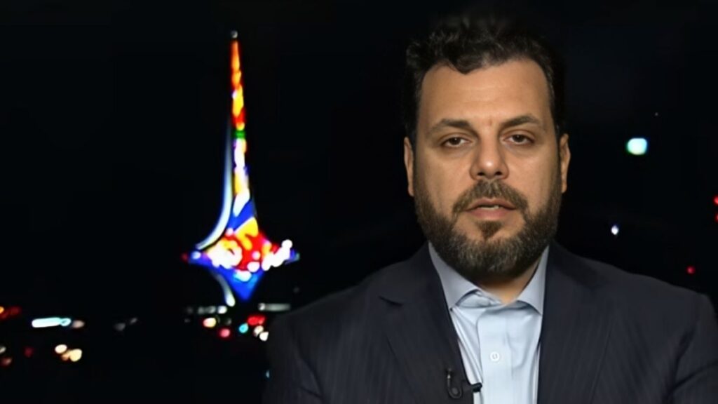 Mohammad al-Ahmad, director of the Arab Affairs Department at Syria’s Ministry of Foreign Affairs and Expatriates, 12 April 2026. (Al Mamlaka TV)
