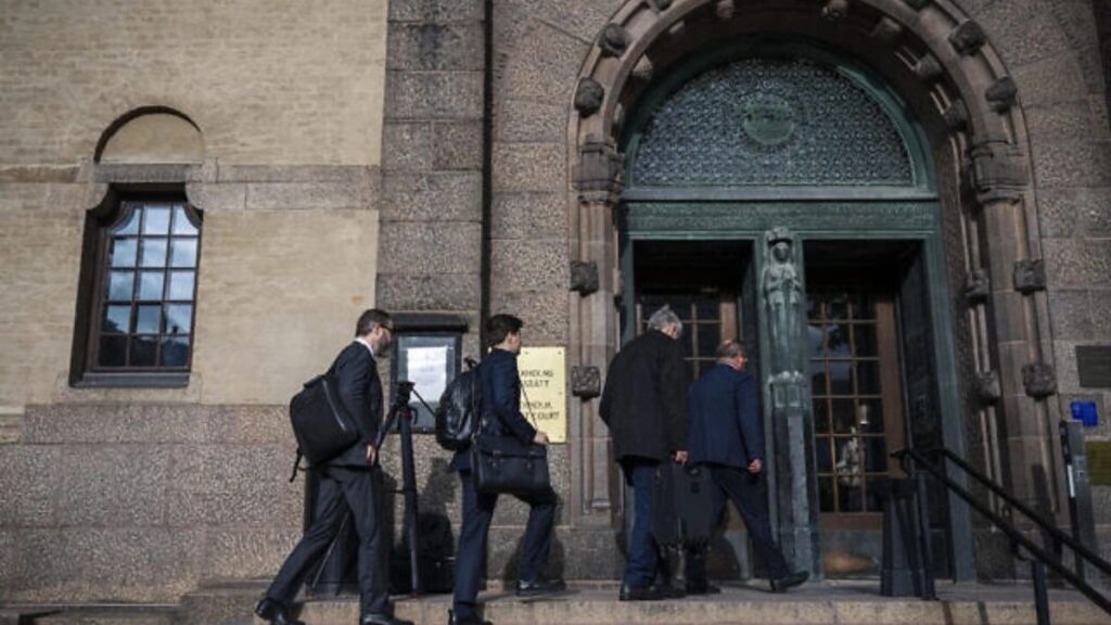 The District Court in Stockholm, Sweden, November 5, 2023. (Reuters)
