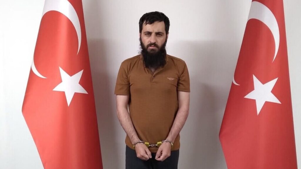 One of the Turkish detainees in a Syrian-Turkish intelligence operation, May 23, 2026. (Anadolu)