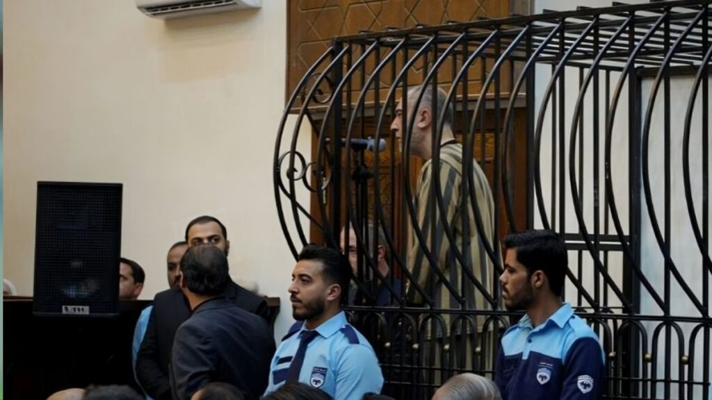 Atef Najib in the defendants’ dock at the Fourth Criminal Court in Damascus, May 10, 2026. (SANA)
