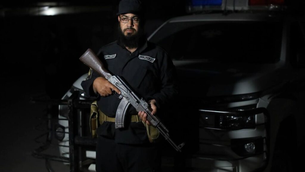 Security forces on alert after the Maarat al-Atareb incident in western Aleppo countryside, May 28, 2026 (Aleppo Security Correspondent/Facebook)