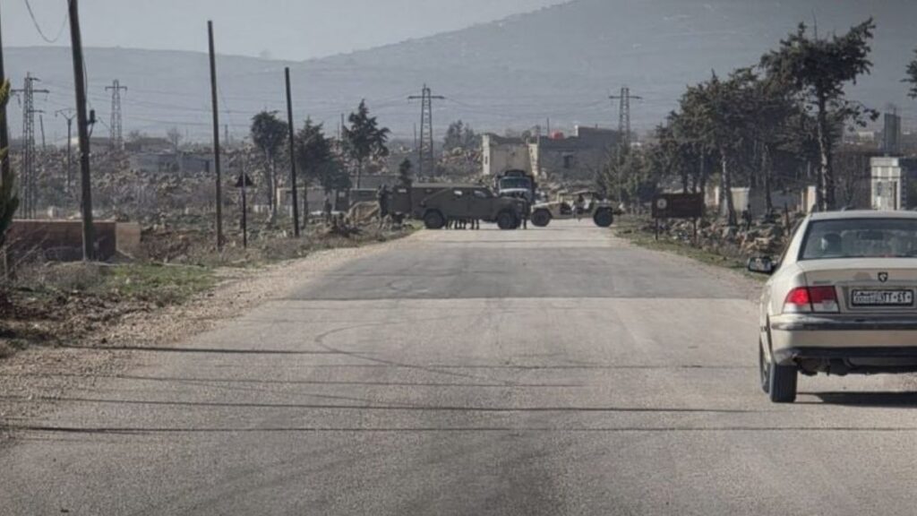 An Israeli force during an incursion into Quneitra countryside, April 21, 2026 (SANA)