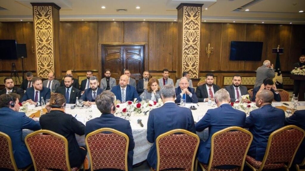 Meeting of the national committee concerned with preparing infrastructure in destroyed areas in Syria, April 2, 2026 (Ministry of Emergency and Disaster Management)