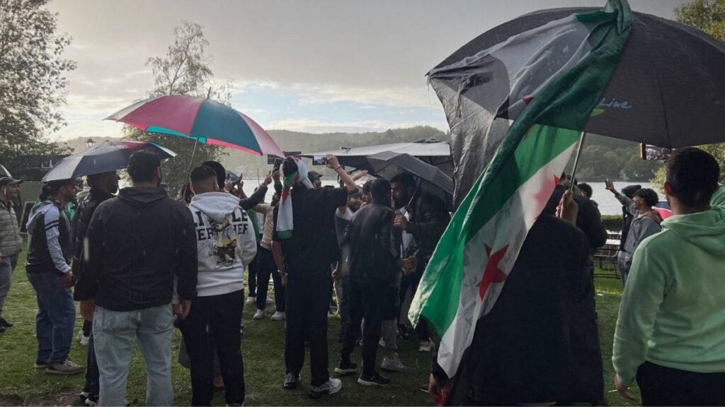 A solidarity event by Deir Ezzor residents living in Germany in the city of Essen in support of the “Deir al-Ezz” campaign, 12 September 2025. (SANA)