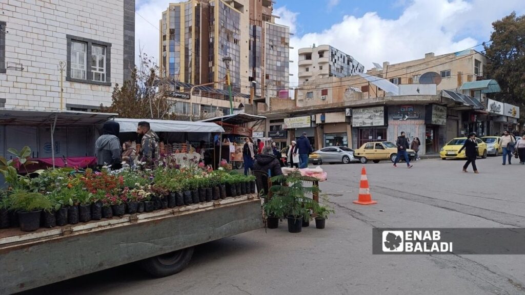 A square in Suwayda city, April 4, 2026 (Enab Baladi)