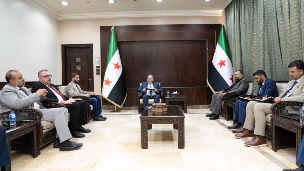 Syrian Finance Minister Mohammed Yisr Barnieh discusses the 2026 state budget with members of the People’s Assembly, May 14, 2026. (Syrian Ministry of Finance)