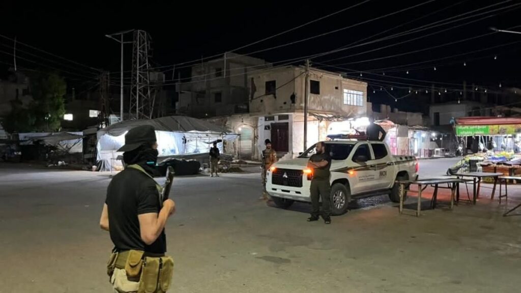 Internal Security forces deployed in Palmyra, rural Homs, after security tension, June 16, 2026. (Homs Media Directorate/Facebook)