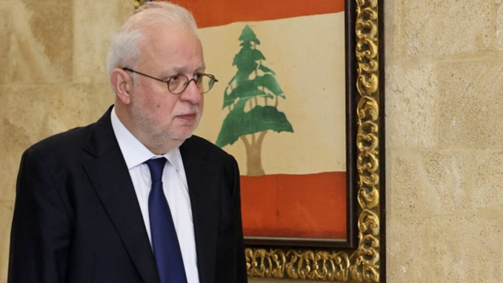 Lebanese Justice Minister Adel Nassar, February 11, 2025. (AFP)