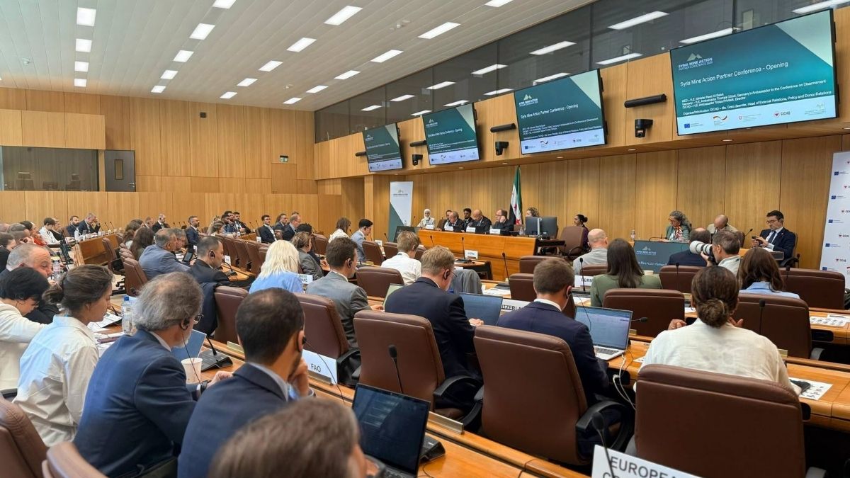 Geneva hosts the conference for stakeholders involved in mine action in Syria, June 22, 2026. (Ministry of Emergency and Disaster Management)