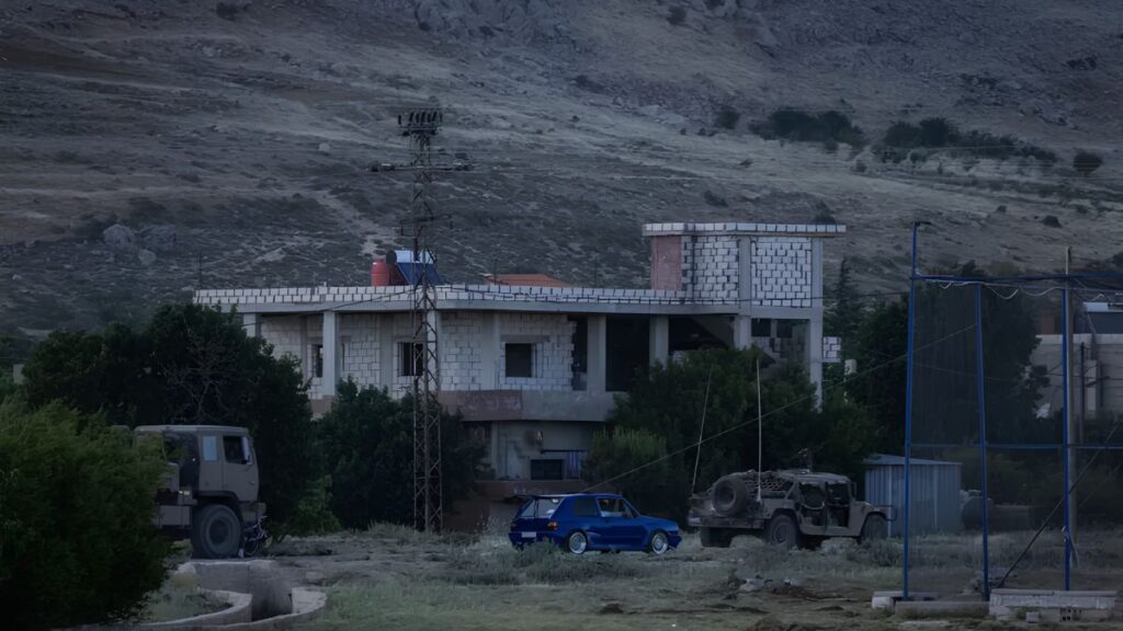 An Israeli patrol enters rural Quneitra governorate, February 26, 2026 (SANA)