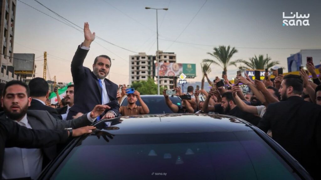 A public reception in the Lebanese city of Tripoli for Syrian Foreign Minister Asaad al-Shaibani, July 2, 2026. (SANA)