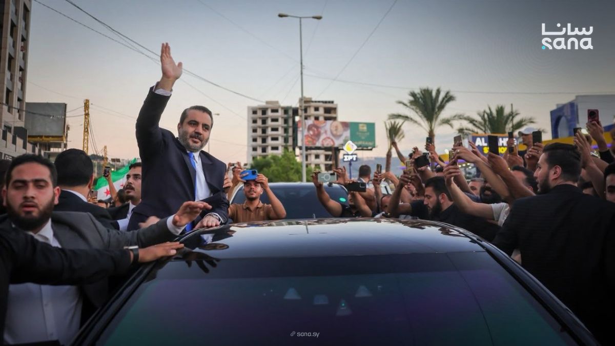 A public reception in the Lebanese city of Tripoli for Syrian Foreign Minister Asaad al-Shaibani, July 2, 2026. (SANA)