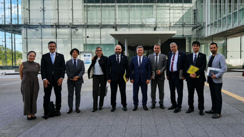 A Syrian government delegation visits Hiroshima, Japan, to examine its reconstruction experience, July 3, 2026. (Syrian Ministry of Public Works and Housing)