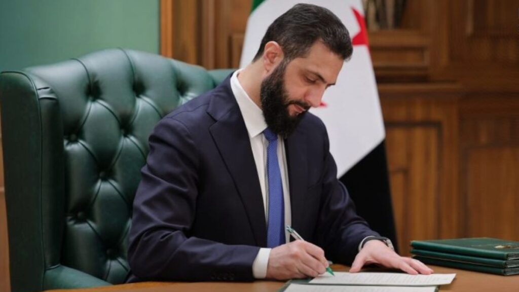 Syrian President Ahmed al-Sharaa, July 19, 2026. (SANA)