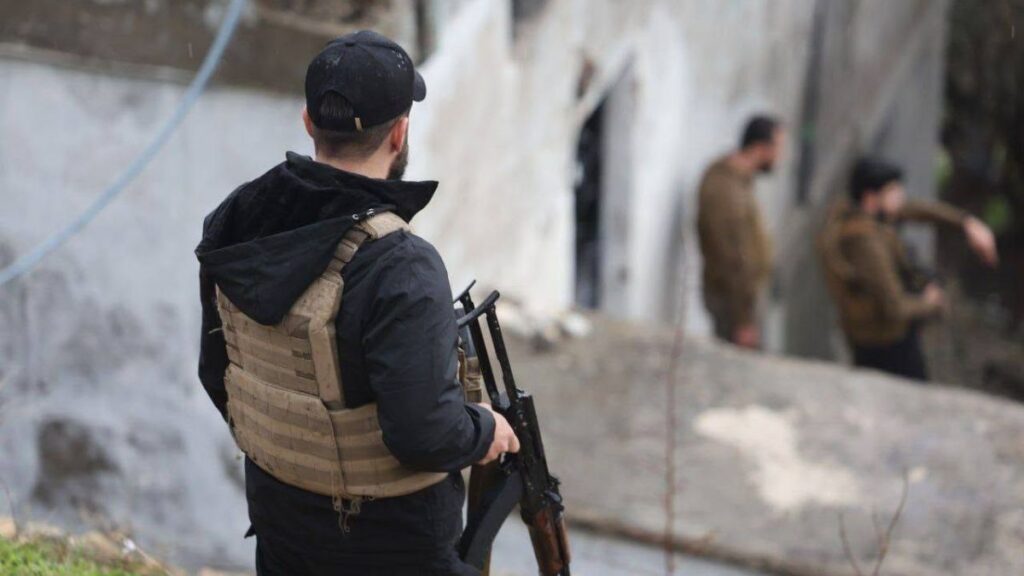 Internal Security Forces deployed in Latakia governorate on February 24, 2026. (Latakia Internal Security correspondent)