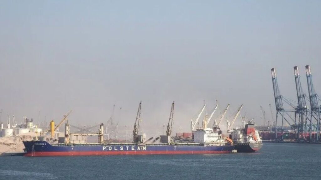 Damietta Port in Egypt following the attack, July 30, 2026. (Anadolu)