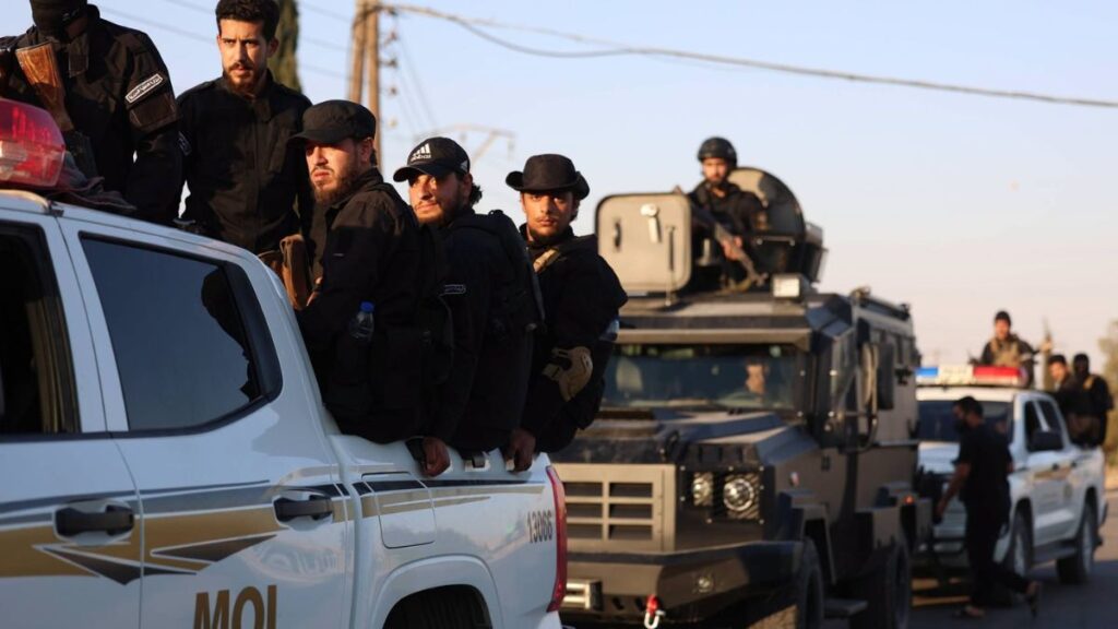 Syrian Internal Security Forces conduct raids in four areas of Damascus and its countryside to arrest a cell accused of carrying out bombings, July 9, 2026. (Ministry of Interior)