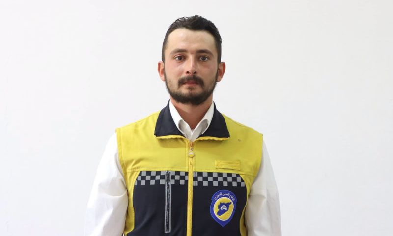 Former Civil Defense volunteer Muhammad Ghamira, who died after allegedly being tortured at al-Haffah Police Station in Latakia, August 16, 2026. (Minister of Emergency and Disaster Management Raed al-Saleh)